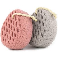 2pcs Bath Sponge Soft Shower Sponge Loofahs Pouf Gentle Cleaning Body Luffa Sponge